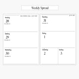 Weekly Diary Box Spread 2027
