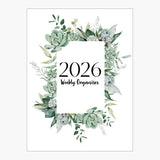 2026 Weekly Diary + Organiser Spread