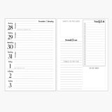 Weekly Diary + Organiser Spread 2027