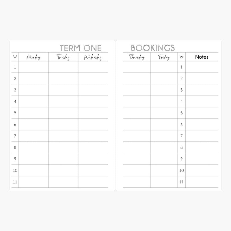 Relief Teaching Planner 2025