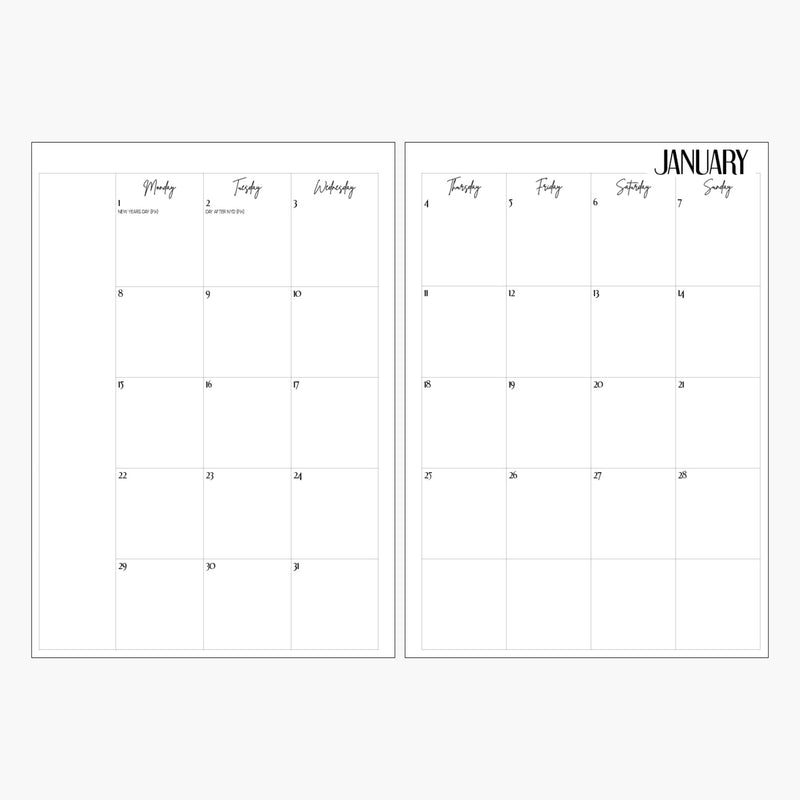 2024 Calendar Spread with Notes