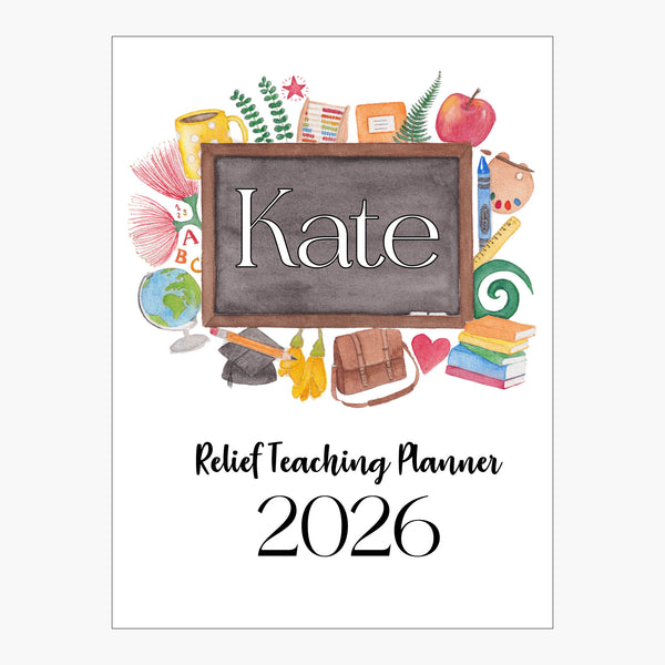 Relief Teaching Planner 2026