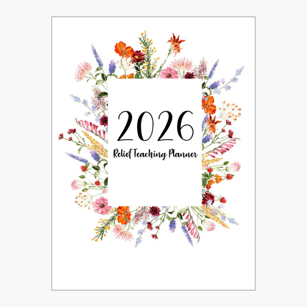Relief Teaching Planner 2026