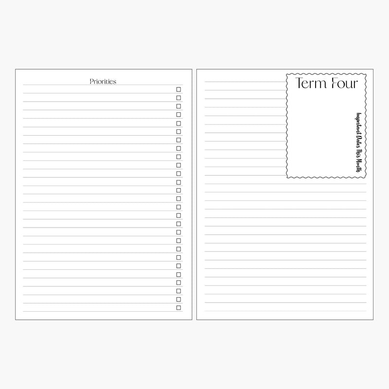 Senior Management Diary for Teachers 2026