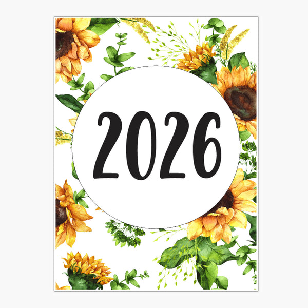 2026 Diary - Week Spread with Times