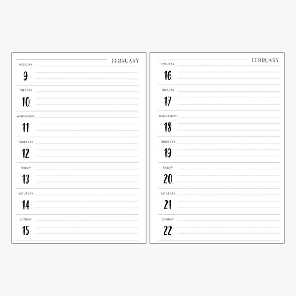 2026 Weekly Diary