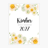 Weekly Diary + Organiser Spread 2027