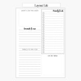 Weekly Diary + Organiser Spread 2027