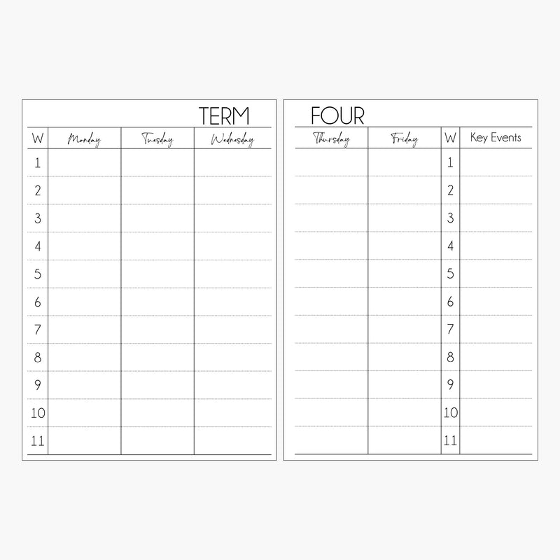 High School Teaching Planner 2025