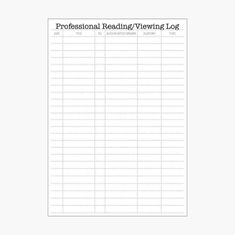 Professional Development Notebook